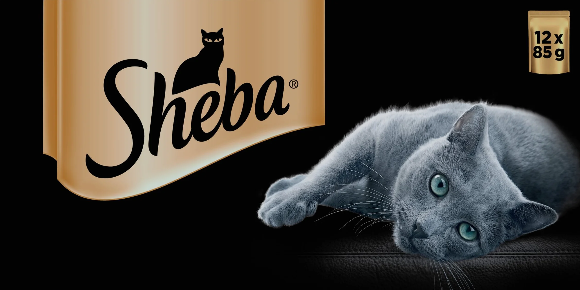 Sheba Mini filety w sosie dla dorosłych kotów - mokra karma dla kotów - selekcja lądowa i morska - Świeże woreczki 48 x 85g