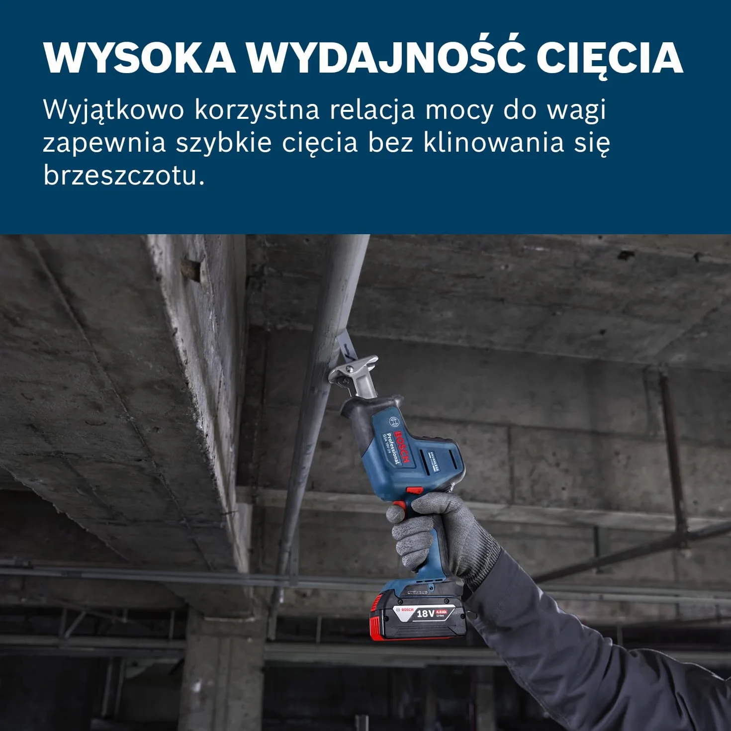Bosch Professional 18V System Akumulatorowa piła szablasta GSA 18V-24 (brzeszczot S922EF, S2345X, zestaw z hakiem do drabiny, walizka L-BOXX)