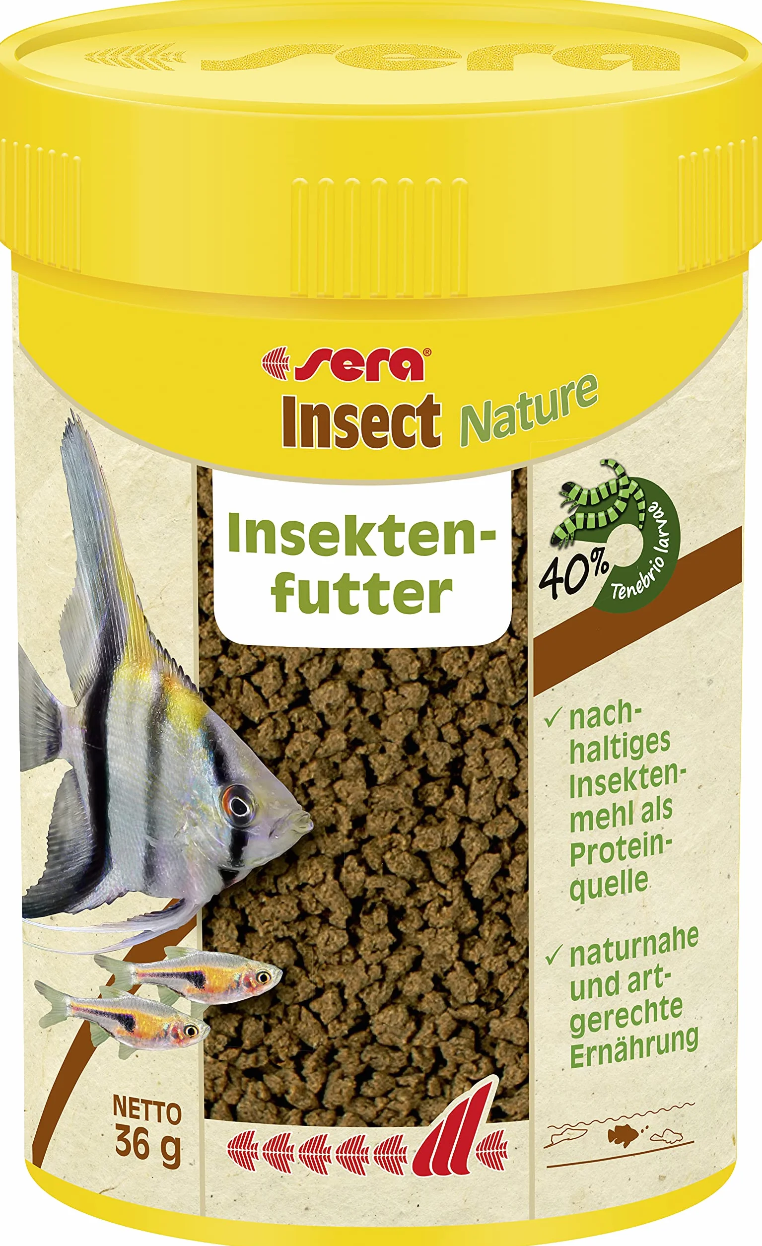 sera Insect Nature 1,5 mm 100 ml, 1 opakowanie (1 x 0,036 kilogramów)