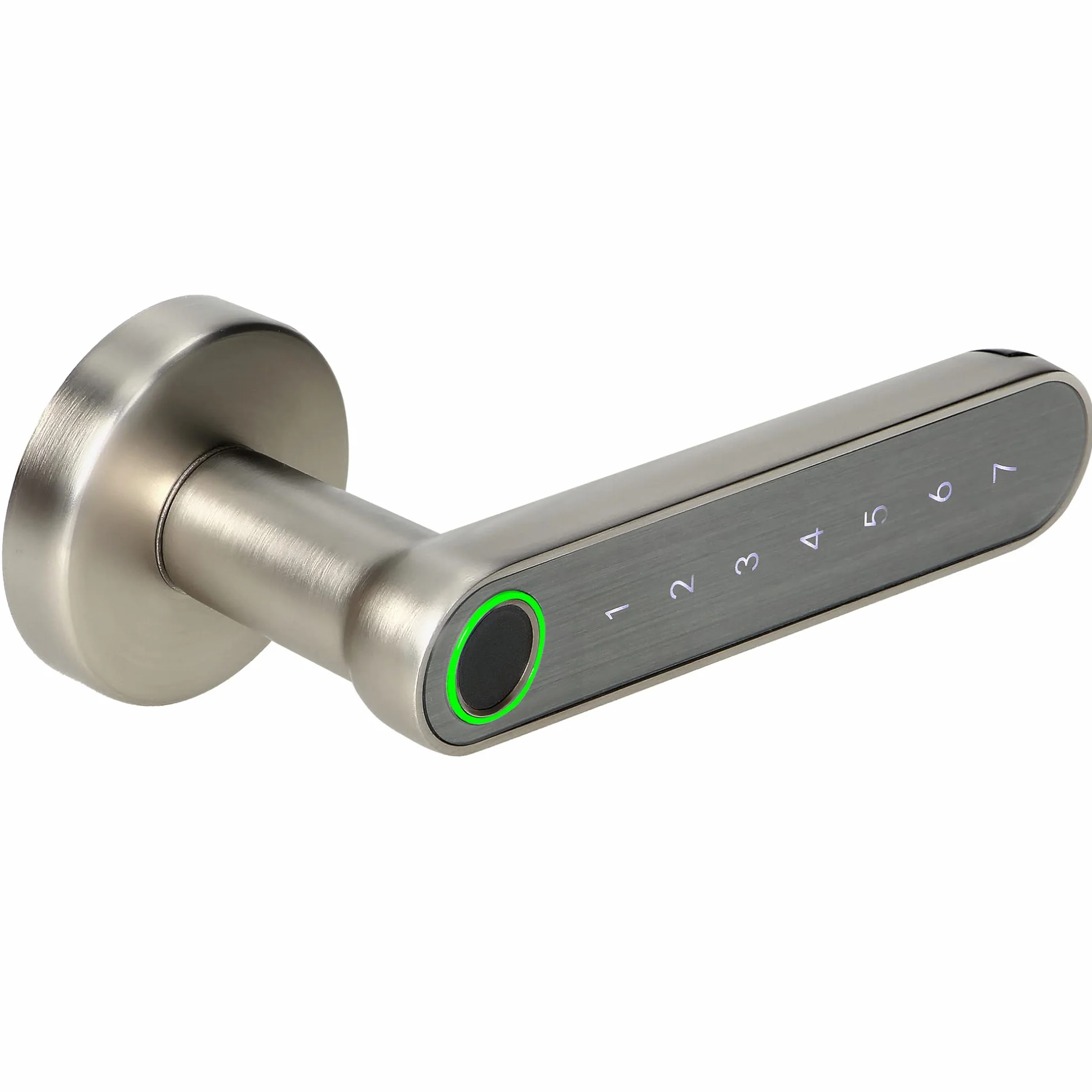 Inteligentny uchwyt klawiatura dotykowa czytnik linii papilarnych Bluetooth 4.0 nikiel