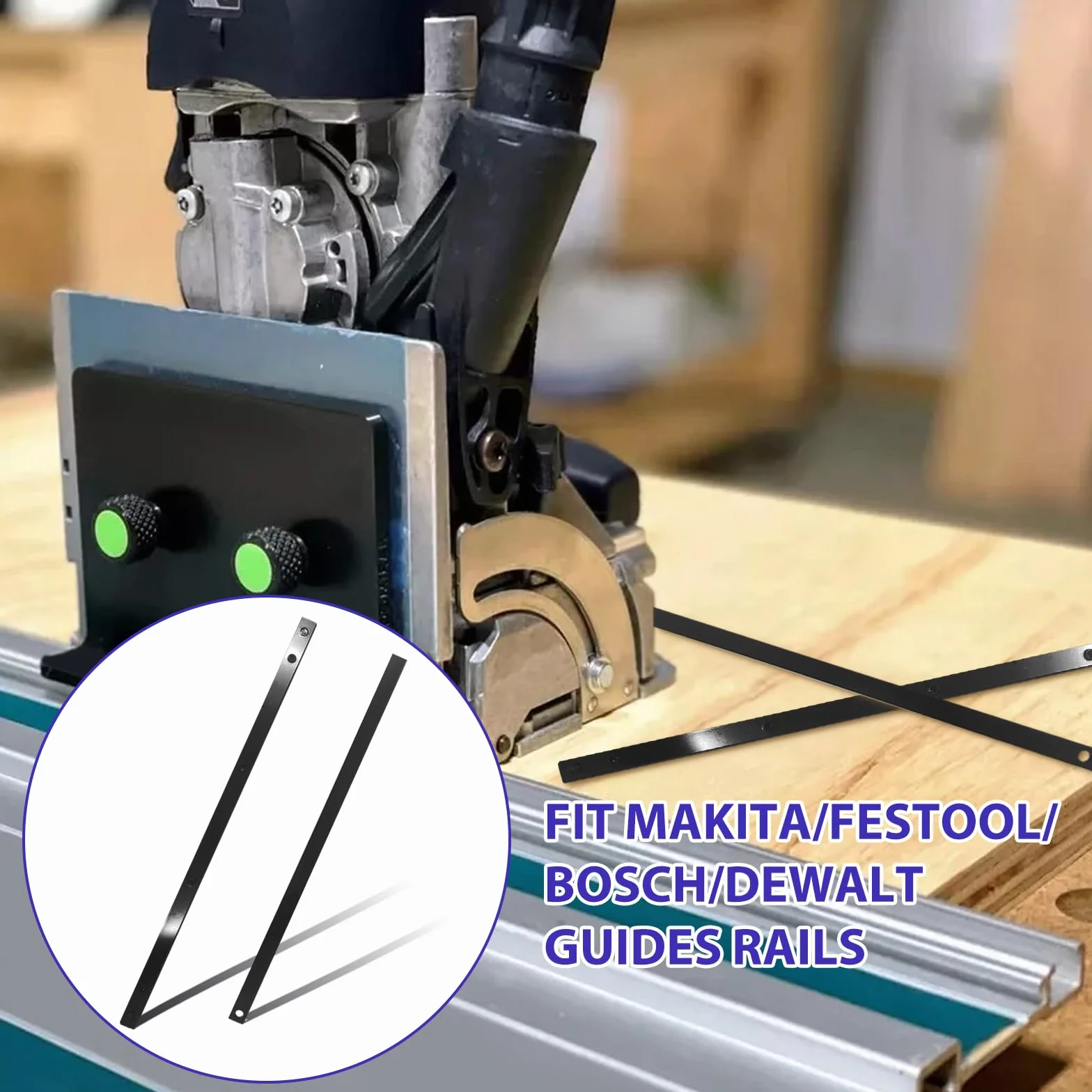 Makita Łącznik Szyny Prowadzącej 2 sztuki Akcesoria Długie Cięcia Kompatybilne Festool