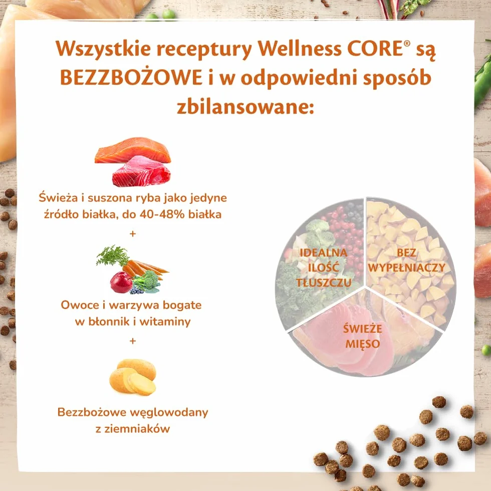 Wellness CORE Sterilised Ocean 1.75 kg Łosoś Sucha Karma dla Kotów Sterylizowanych Bezzbożowa