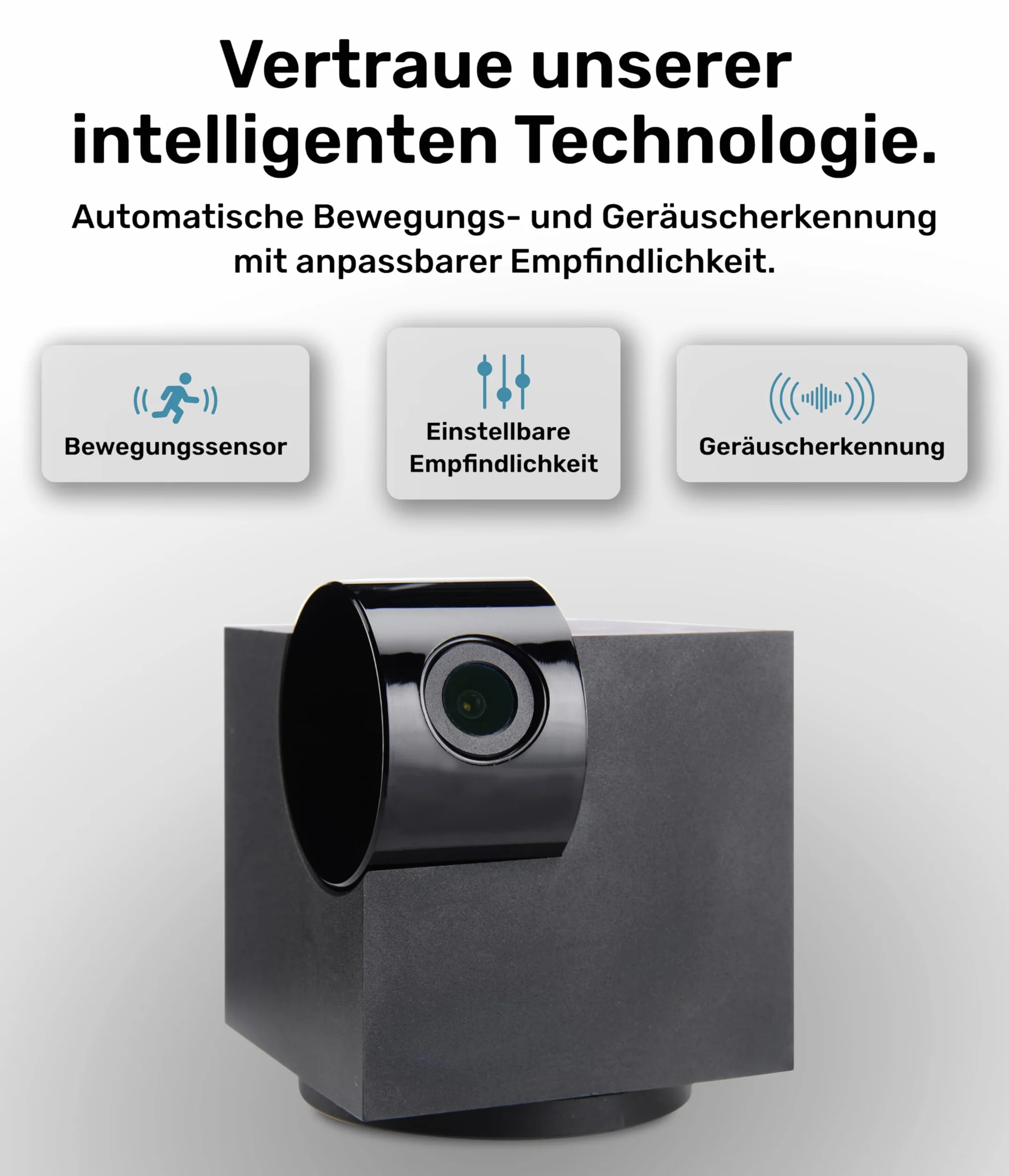 PetTec Cam 360° Dog Camera z aplikacją, WiFi, funkcją głosową i noktowizją do domu - Pet Security Camera Full HD - Kamera dla zwierząt domowych dla psów i kotów, kamera dla zwierząt domowych
