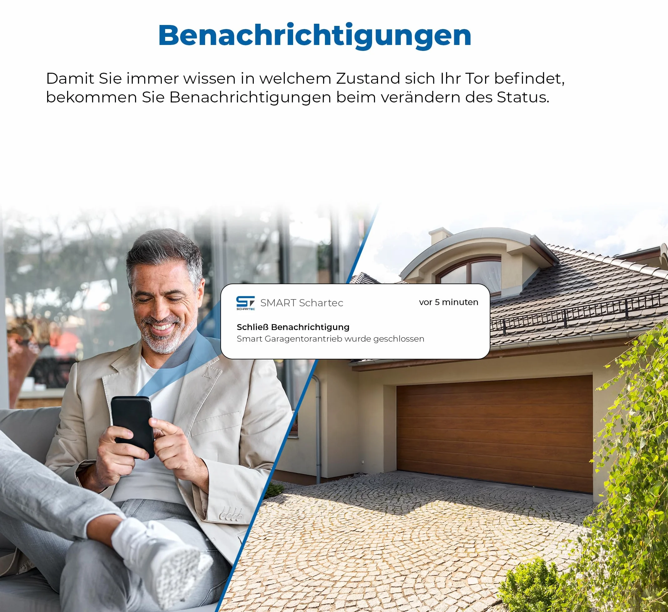 SCHARTEC Napęd do bramy garażowej WiFi Prime 1500 seria 2 z szyną