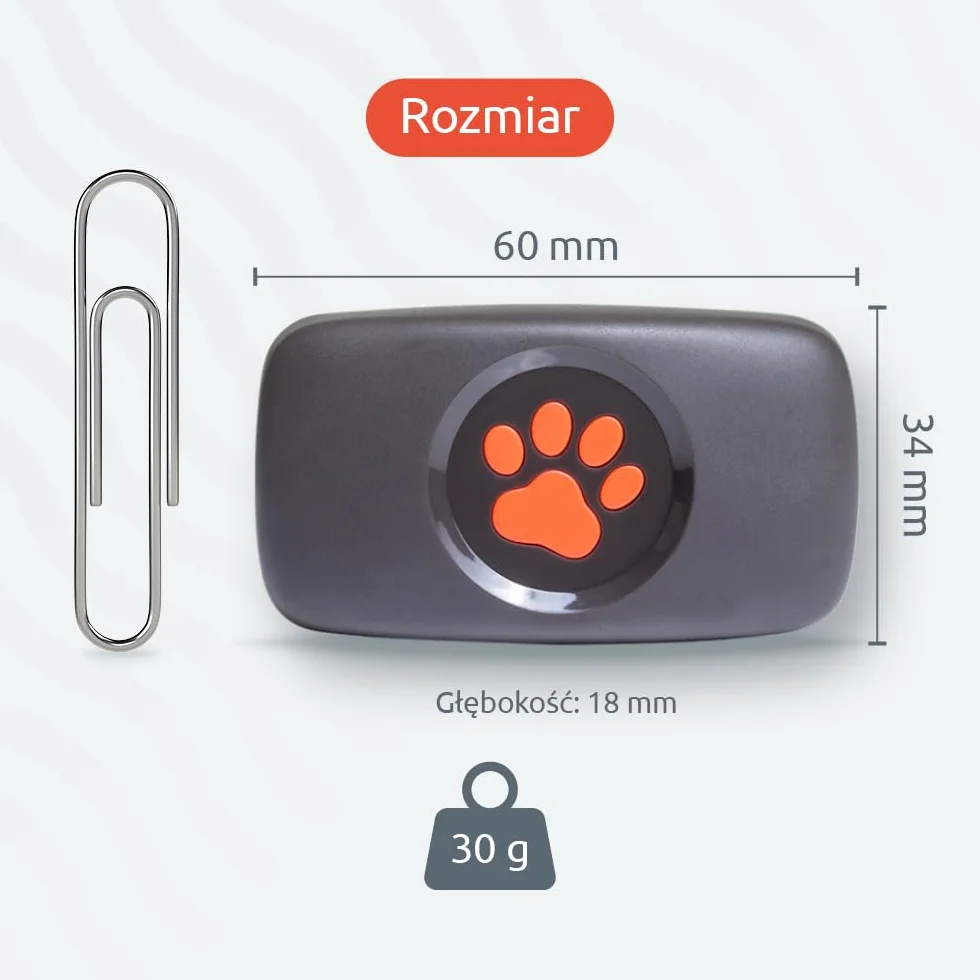 PitPat Lokalizator GPS dla psów – nie wymaga subskrypcji – odpowiedni dla wszystkich psów i pasuje do wszystkich obroży – 100% wodoodporny lokalizator dla zwierząt domowych (Czarny)