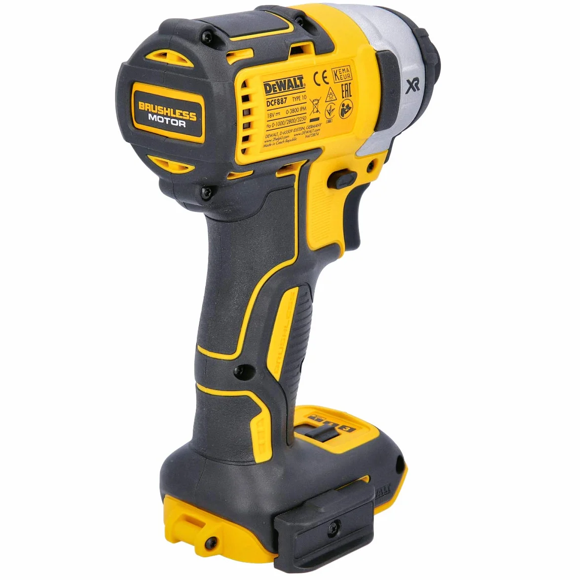 Dewalt DCF887N 18V XR Bezprzewodowy 3-biegowy bezszczotkowy korpus sterownika udarowego z etui Tstak
