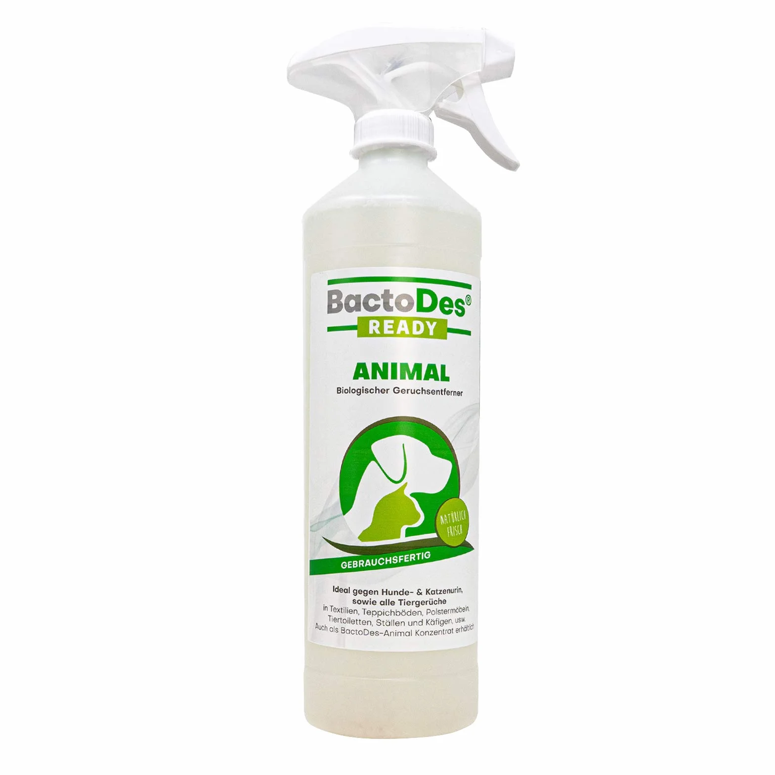 BactoDes Animal Ready enzymatyczny środek do usuwania zapachów i plam w sprayu 1 l