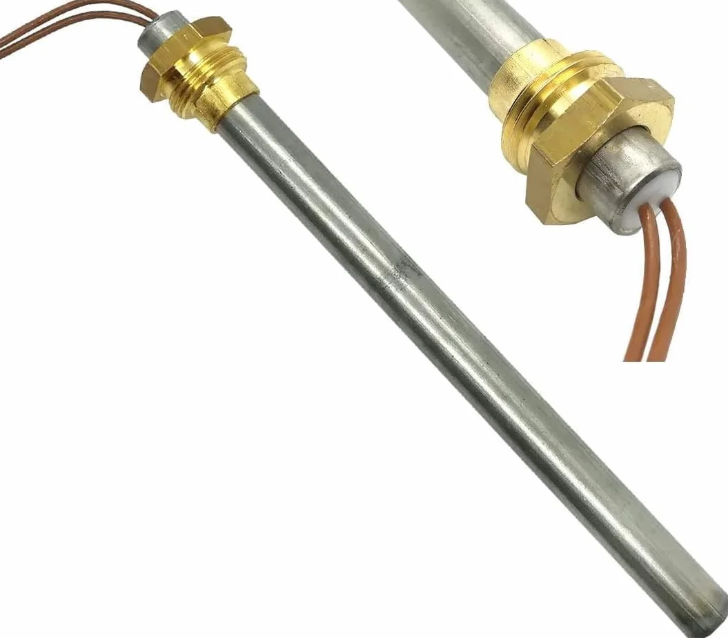 Rezystor świeca zapłonowa do pieca na pellet 300 W 180 mm 170 mm; średnica 9,9 mm; gwint 3/8. Do LAMINOX