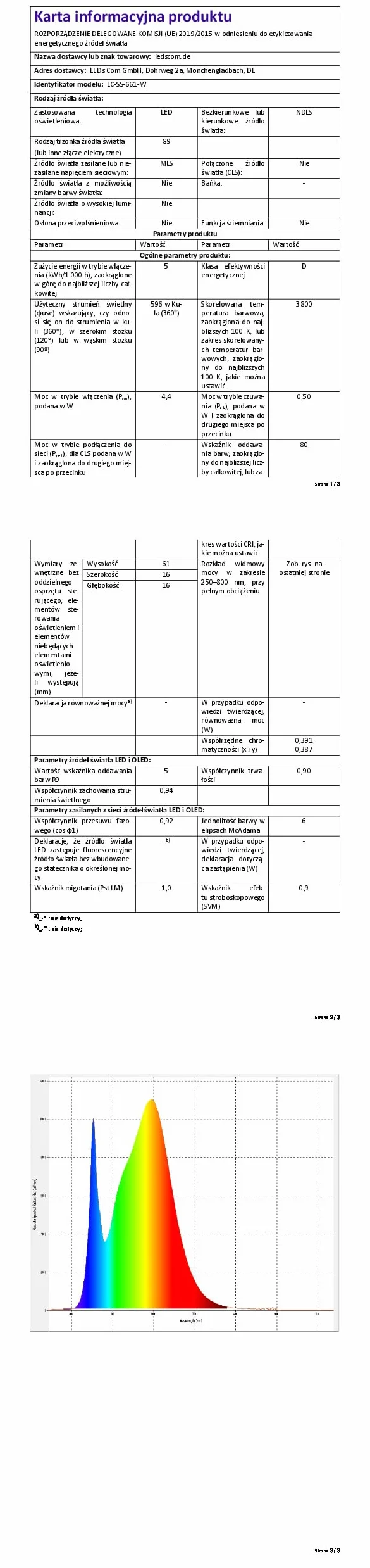 ledscom.de Słupek oświetleniowy PODEL do zastosowań zewnętrznych, 39 cm, antracyt, 2 gniazda, z żarówką G9, 596 lm, biały