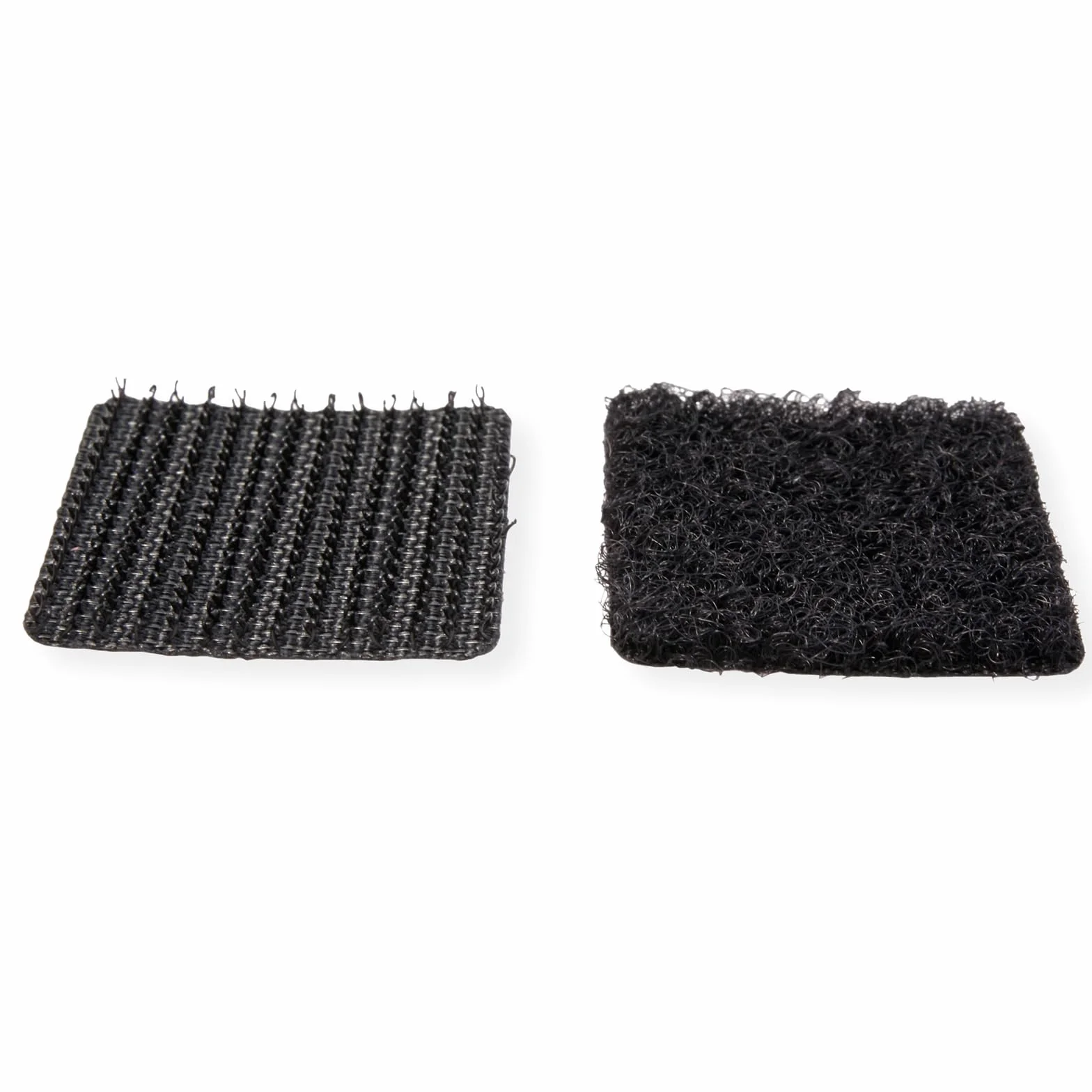 Velcro VEL-EC60236 24 szt., czarne, przyklejane kwadraty, 25 mm