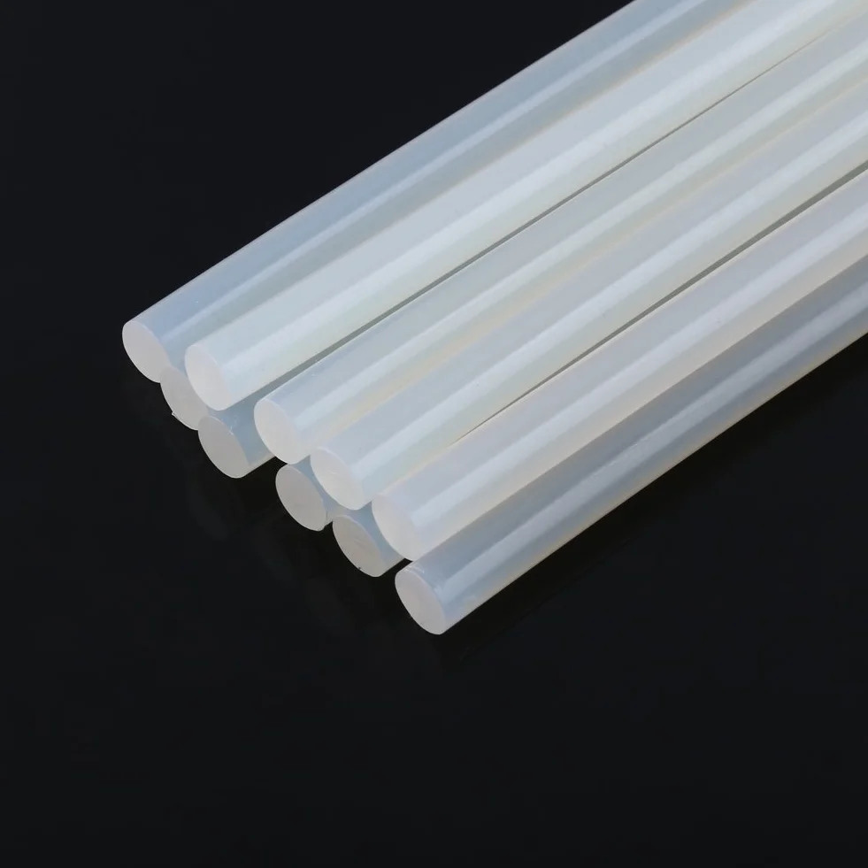 Klej topliwy kij gorący klej patyczek DIY rękodzieło klej do elektrycznej pistoletu do samodzielnego wykonania ceramiczny papier elektroniczny (11 mm)