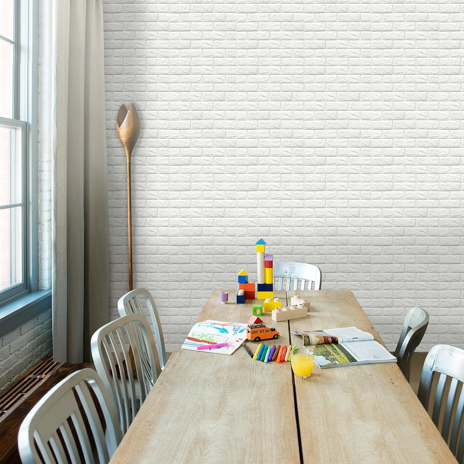 Samoprzylepne panele ścienne 3D, 70 cm x 10 m – tapeta o wyglądzie kamienia, tapeta z cegły, wodoodporna naklejka ścienna z cegły, tapeta ścienna do kuchni, sypialni, salonu, jako dekoracja