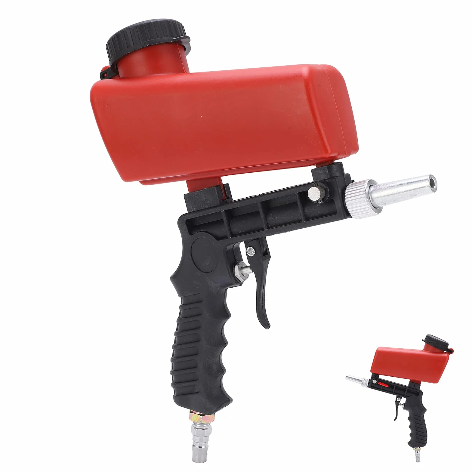 Przenośny Ręczny Pneumatyczny Pistolet do Piaskowania 90psi Piaskarka do Naprawy Samochodów