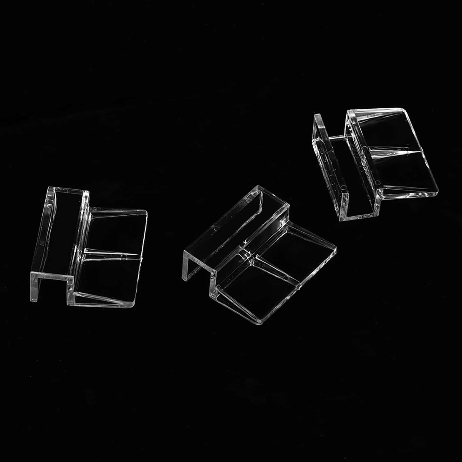 10 Mm Klipsy Szklane do Akwarium Drut 12 Mm Pokrywa 12 Mm Uchwyt do Akwarium Pokrywa 8 Mm X Akrylowe Wsporniki do Uchwytu Bez Oprawek J Baldachim Universel Wlać Akwaria 20 szt.