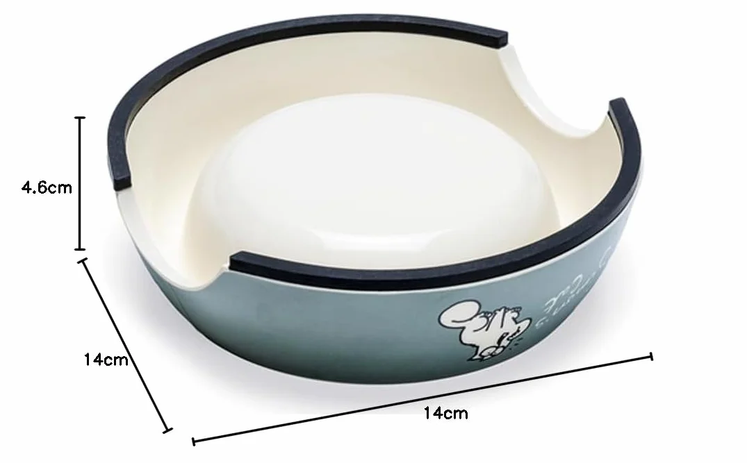 Karlie 522105 Simon's Cat miska dla kota dł.: 14 cm szer.: 14 cm wys.: 4,5 cm 160 ml zielona