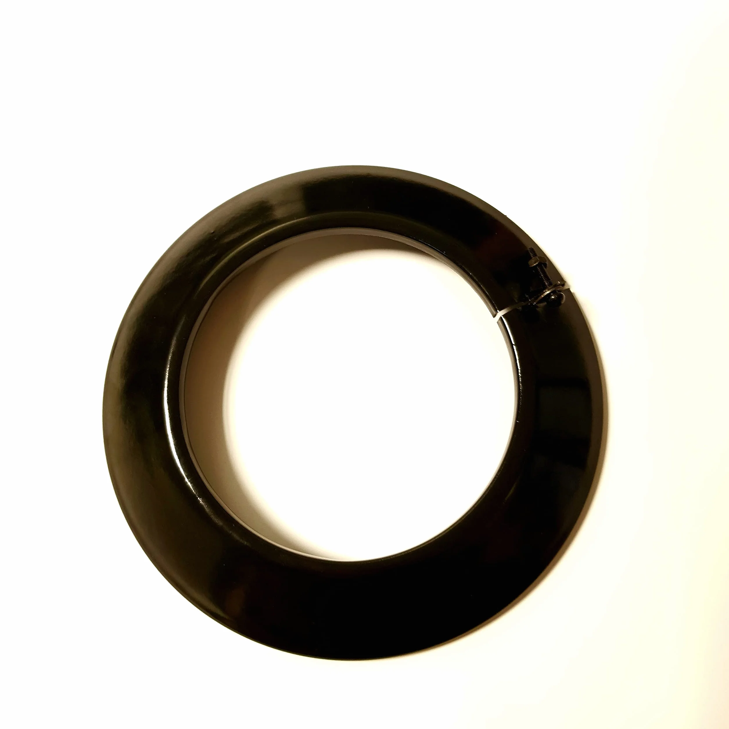 Czarna glazura 900 ° C-Ø 120 mm rozeta do kominków i kominków