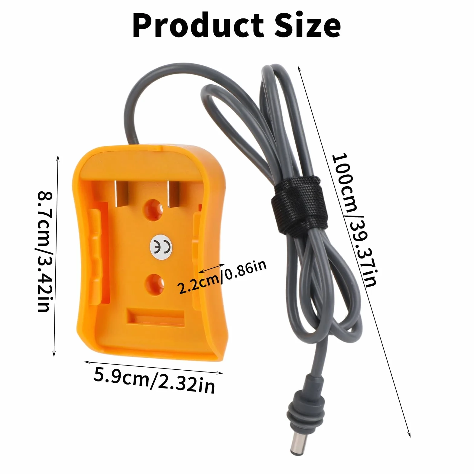 100cm Adapter Baterii DW dla Starlink Mini, Adapter Ładowacza Kabla Zasilania 20V do DC dla Starlink Mini Akcesoriów Kabel Zasilający 18AWG