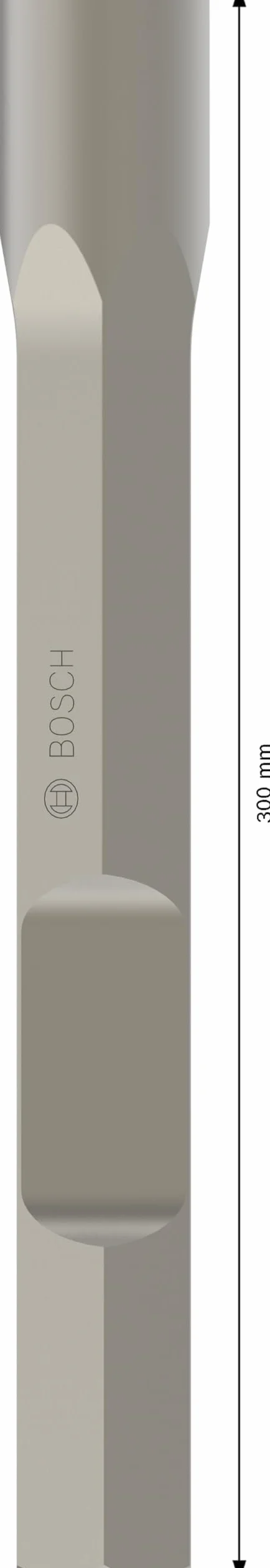 Bosch 1x Dłuto do uziomów PRO Hex 28 (do Gleba, Żwir, Ø mm, Professional Akcesoria Młot rozbiórkowy)