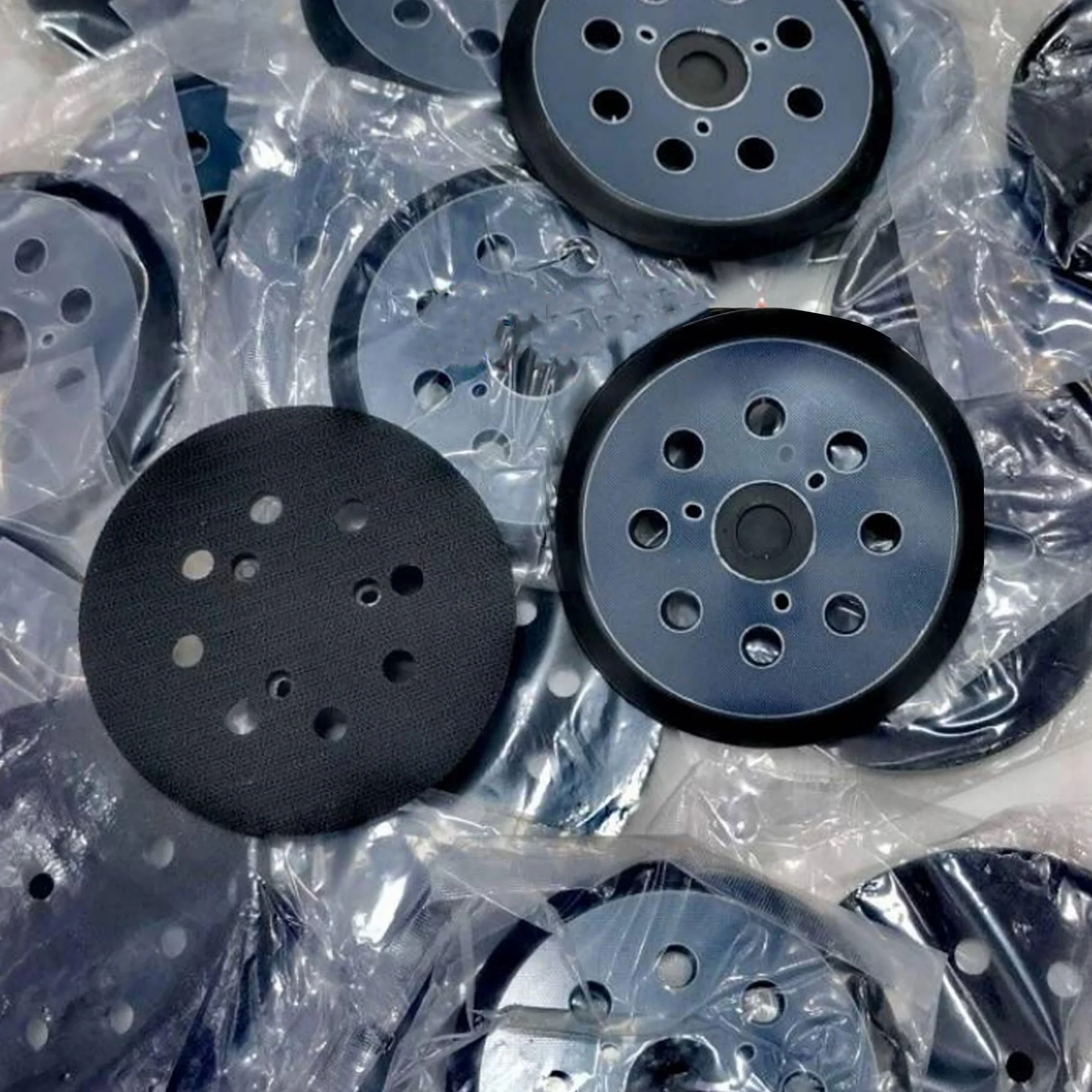 2 sztuki talerzy szlifierskich 125 mm na rzep talerz podporowy do, płyta szlifierska 125 mm z rzepem, akcesoria do BO5041, BO5031, BO5021, M9204, szlifierka mimośrodowa