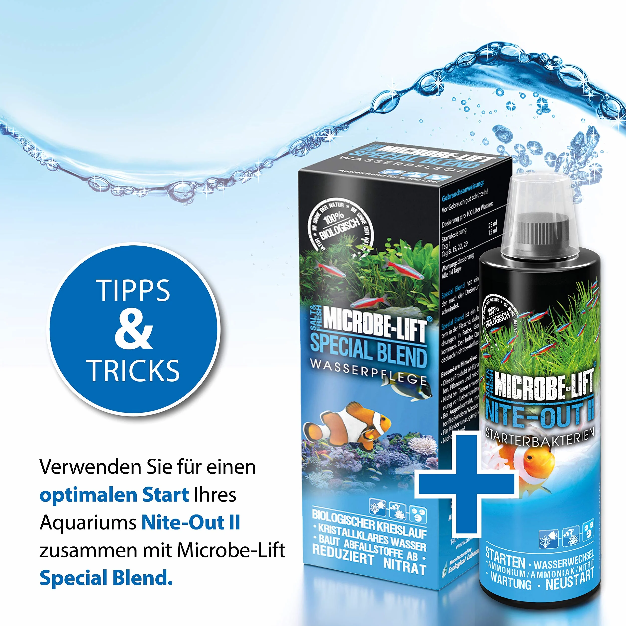 Microbe-Lift Nite-Out II Wysoce aktywne bakterie startowe do akwarium morskiego i słodkowodnego 236 ml