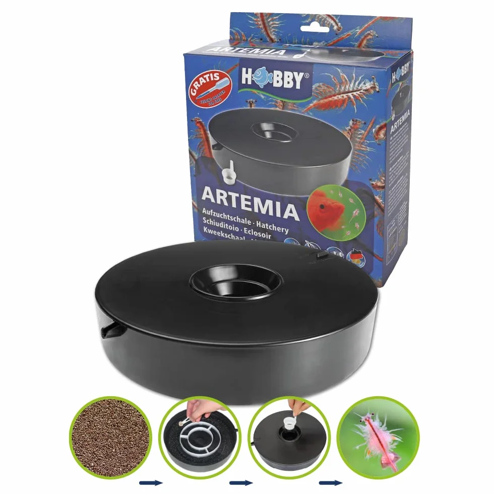 Hobby 21700 Doniczka do Hodowli Artemii, Czarny
