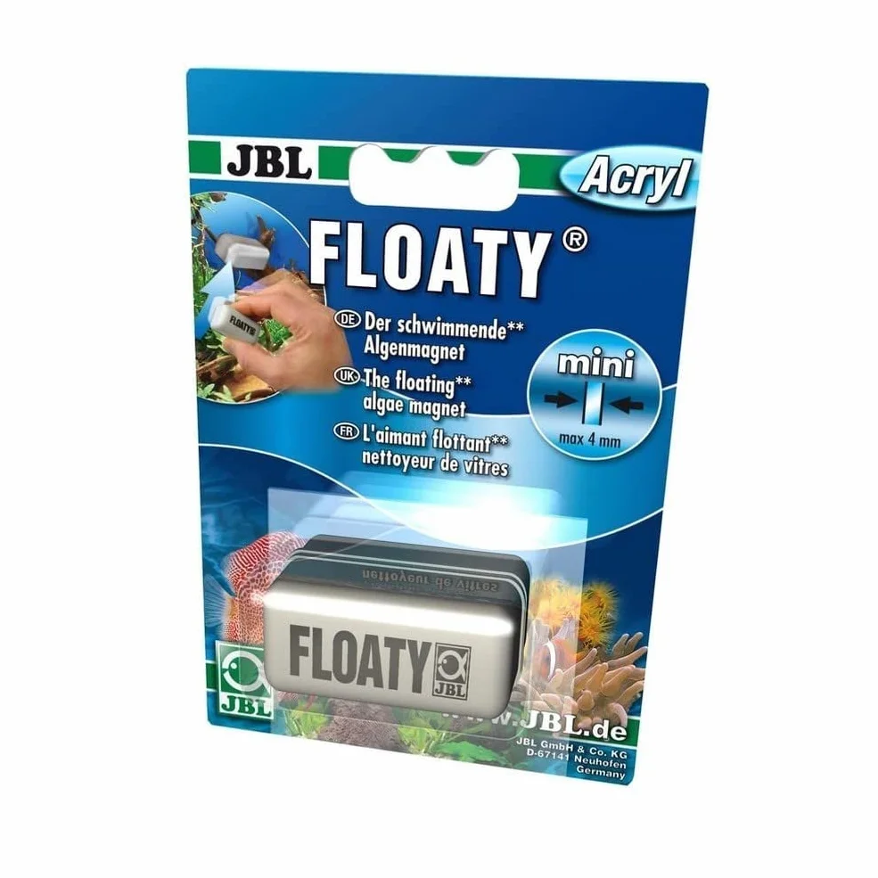 JBL Pływający mini pływający magnes do czyszczenia szkła do akwariów z szybami akrylowymi o grubości do 4 mm