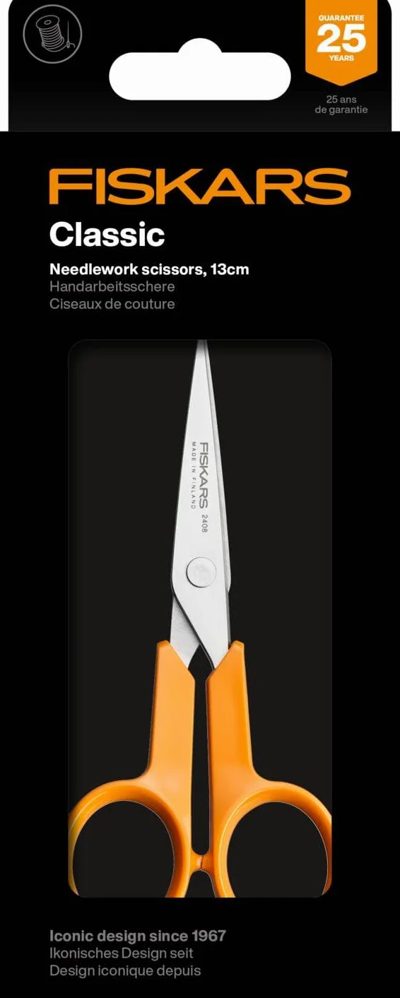 Fiskars Classic Nożyczki do prac ręcznych 13 cm stal nierdzewna pomarańczowy