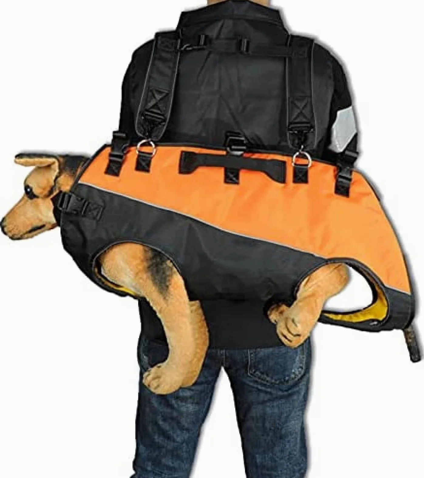 Plecak do przewozu zwierząt dla psów, duży plecak do transportu powietrznego dla psów roboczych, przenośne nosze dla zwierząt do spacerów na świeżym powietrzu, regulowany pasek i wodoodporno