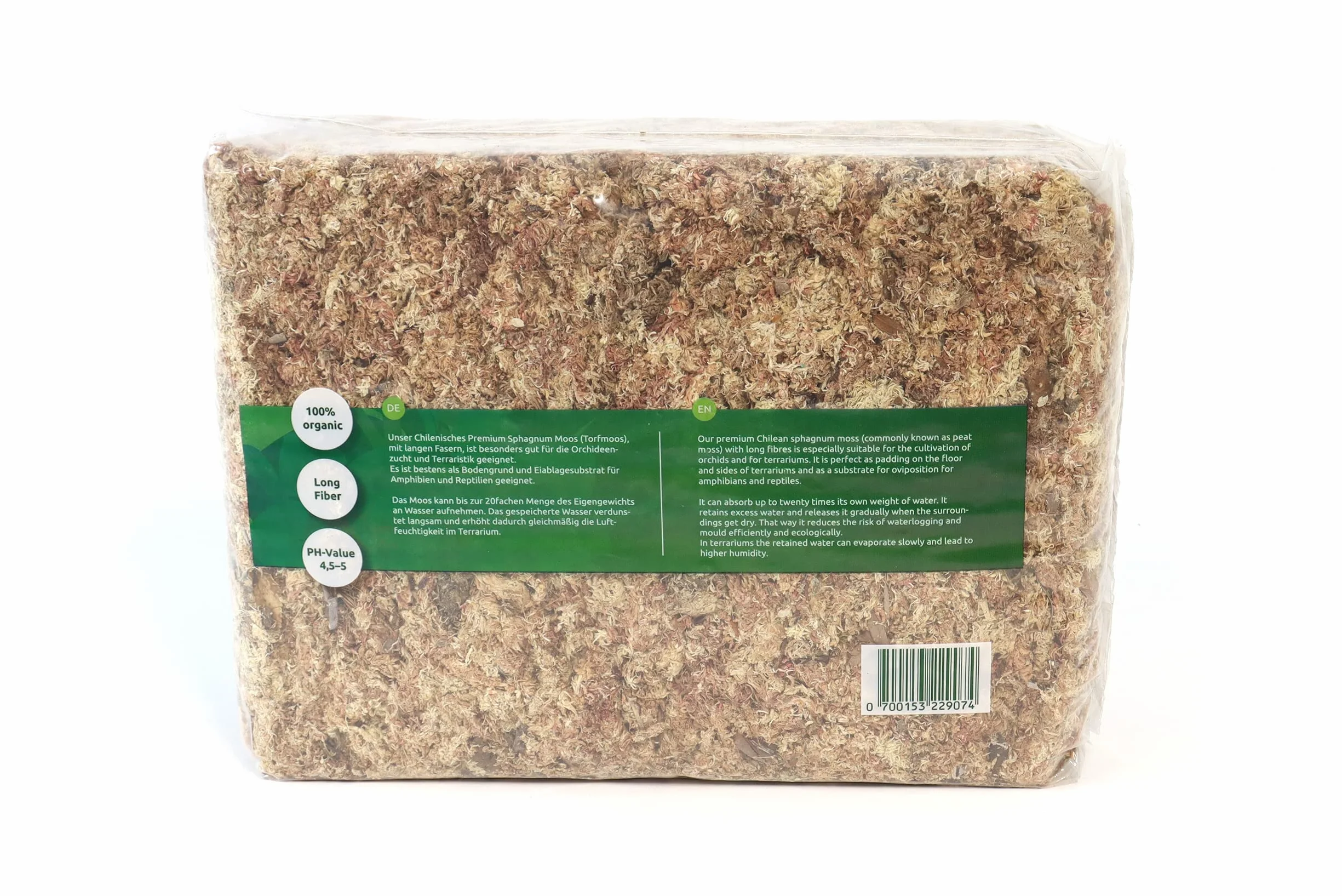 Mech torfowiec do terrarium i storczyków z Chile 1 x 1000 g dla storczyków i terrarystyki - Idealne podłoże i patyki z mchu