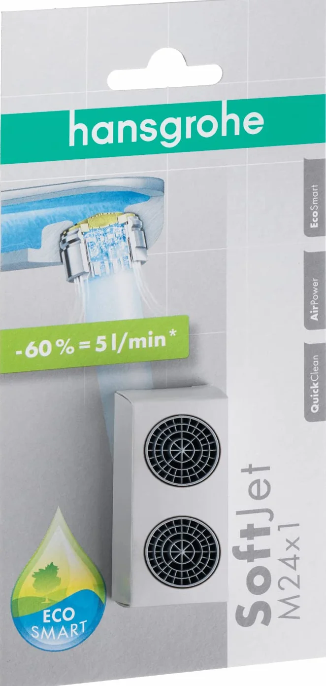 Hansgrohe Zestaw Perlatorów Umywalkowych, Szary/Srebrny, M24x1