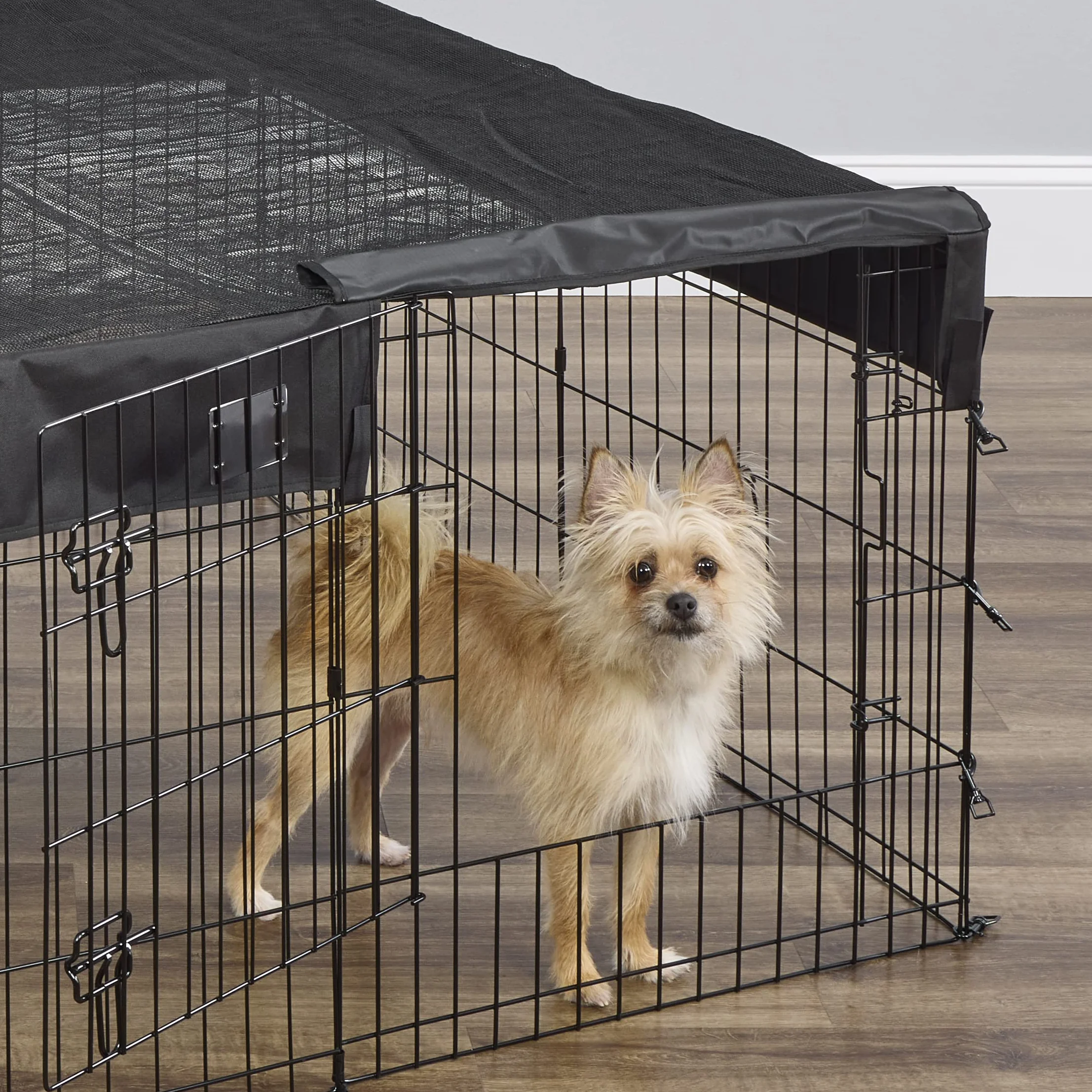 MidWest Homes for Pets Kwadratowy długopis do ćwiczeń siatkowy filtr przeciwsłoneczny do kojec dla psa, pasuje do wszystkich i nowych długopisów do ćwiczeń, zaprojektowany, gdy pióro do ćwiczeń jest