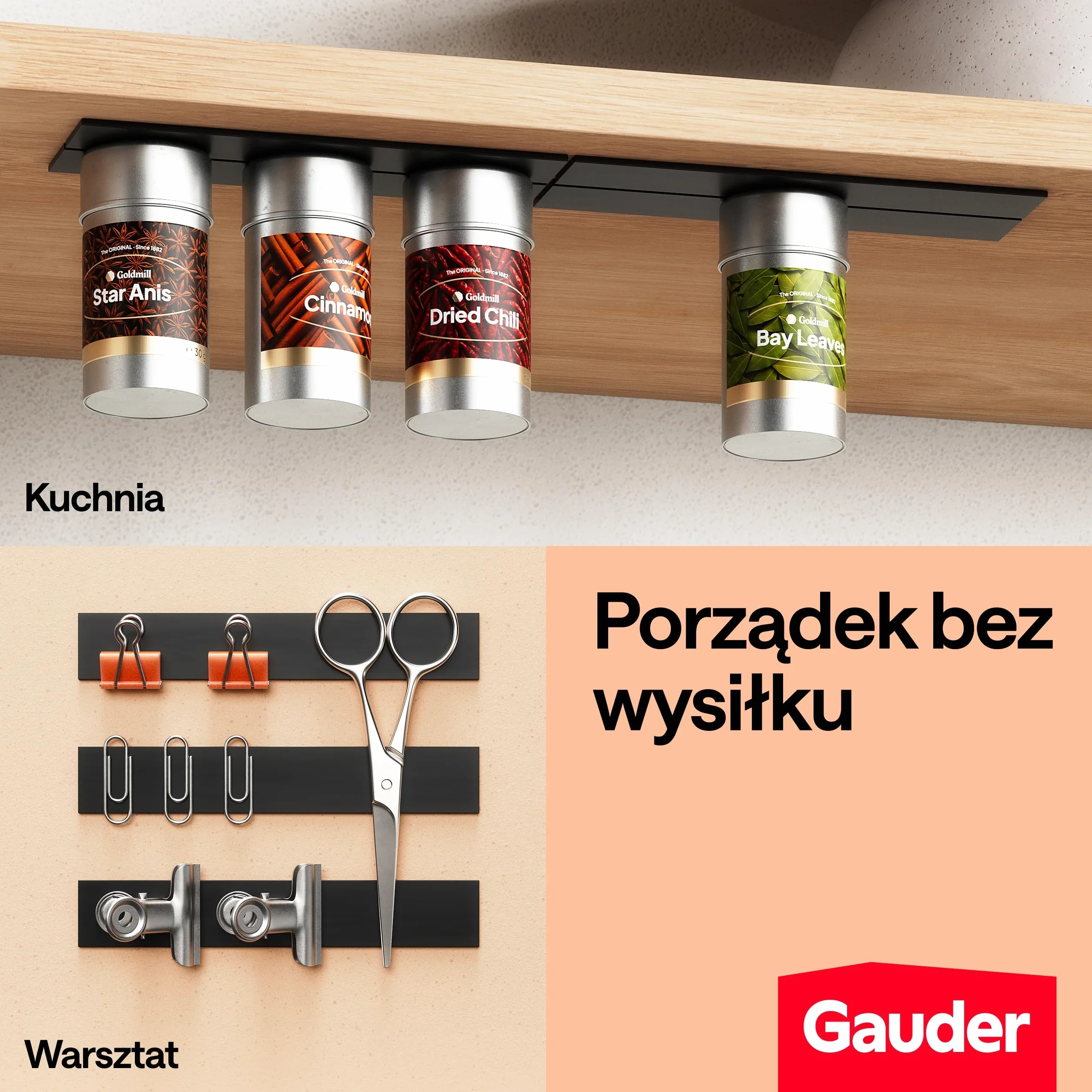 GAUDER Magnetyczne paski z warstwą klejącą - Mocne paski magnetyczne do przedmiotów metalowych - Przycięte magnesy z samoprzylepnym tyłem (10 sztuk - 15 cm x 2 mm x 2 mm)