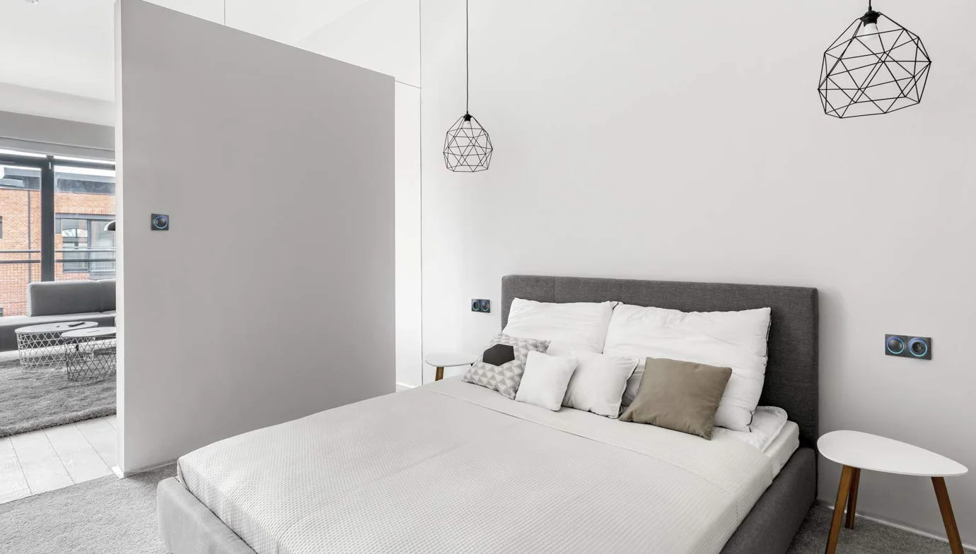 FIBARO Walli Roller Shutter/Z-Wave Plus Smart Home podtynkowy przełącznik rolety, antracyt, FGWREU-111-8
