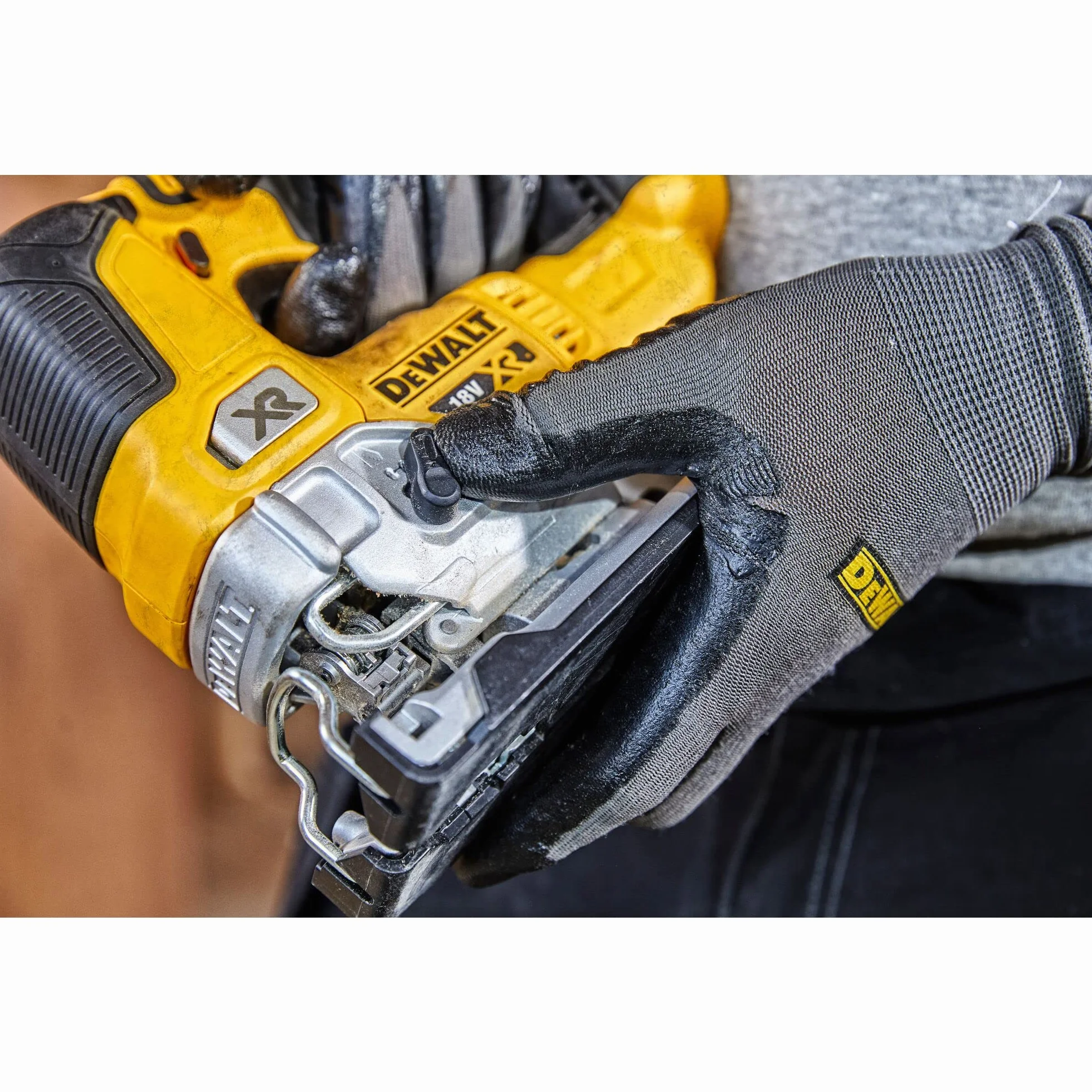 Dewalt Wyrzynarka Akumulatorowa, Żółty, 135 mm