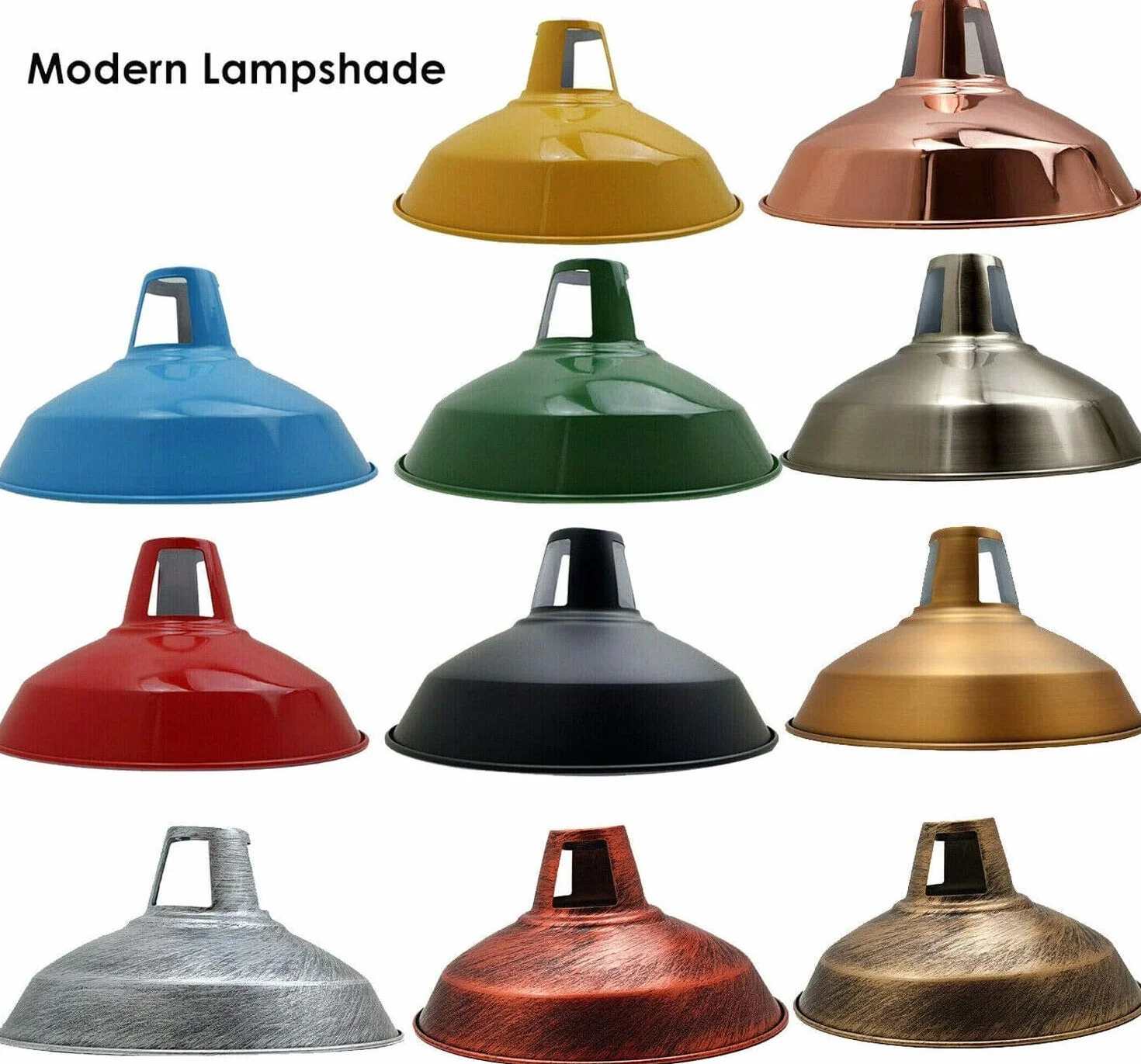 Pomarańczowe metalowe abażury do lamp w nowoczesnym stylu retro antyczne odcienie do lamp sufitowych, abażury do przemysłowych lamp wiszących do sypialni, kuchni i łazienki