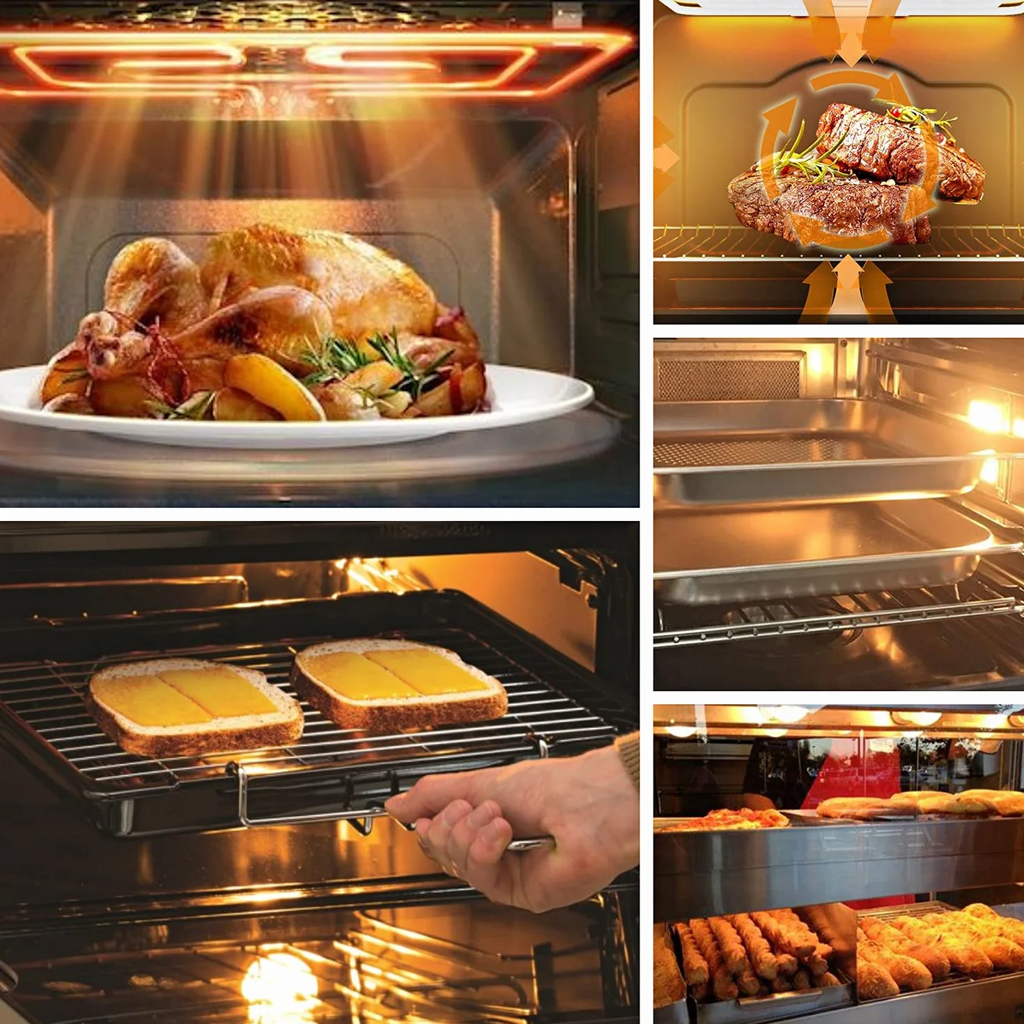 RuLEDne 5 sztuk halogenowych żarówek G9 40W do piekarnika, przezroczysta kapsułka ciepła biel 2700K, 230V 300°C żaroodporne do kuchenki mikrofalowej