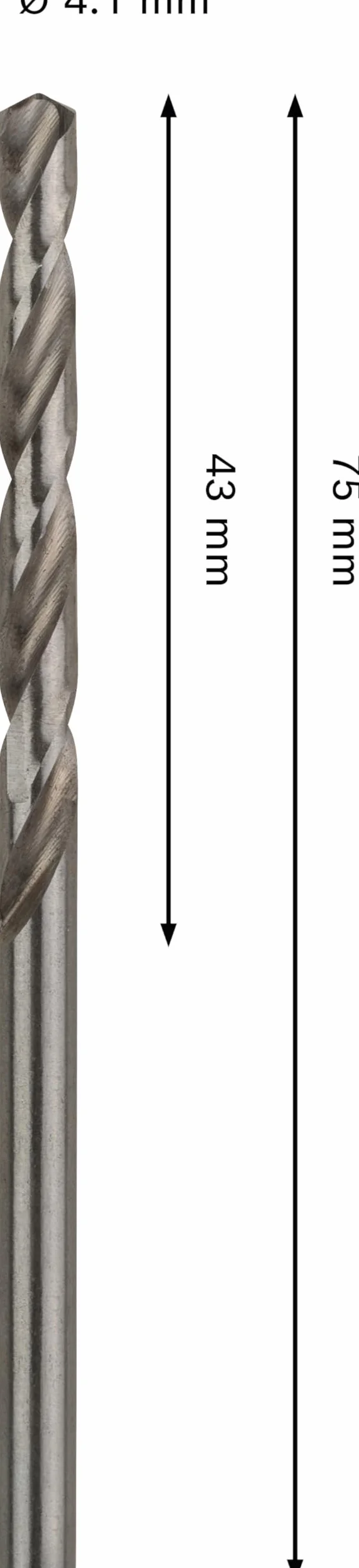 Bosch Wiertło kręte PRO Metal HSS-G Ø 4,10 mm do Metali nieżelaznych Stali