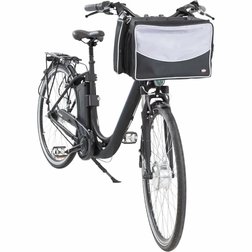 TRIXIE Front-Box na rowery, 41 x 26 x 26 cm, czarny/szary, 2,82 kg