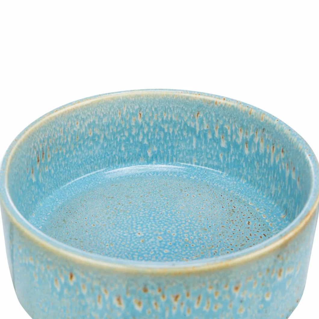 TRIXIE - Ceramiczny karmnik dla psa, 0,9 l/ø 16 cm, niebieski
