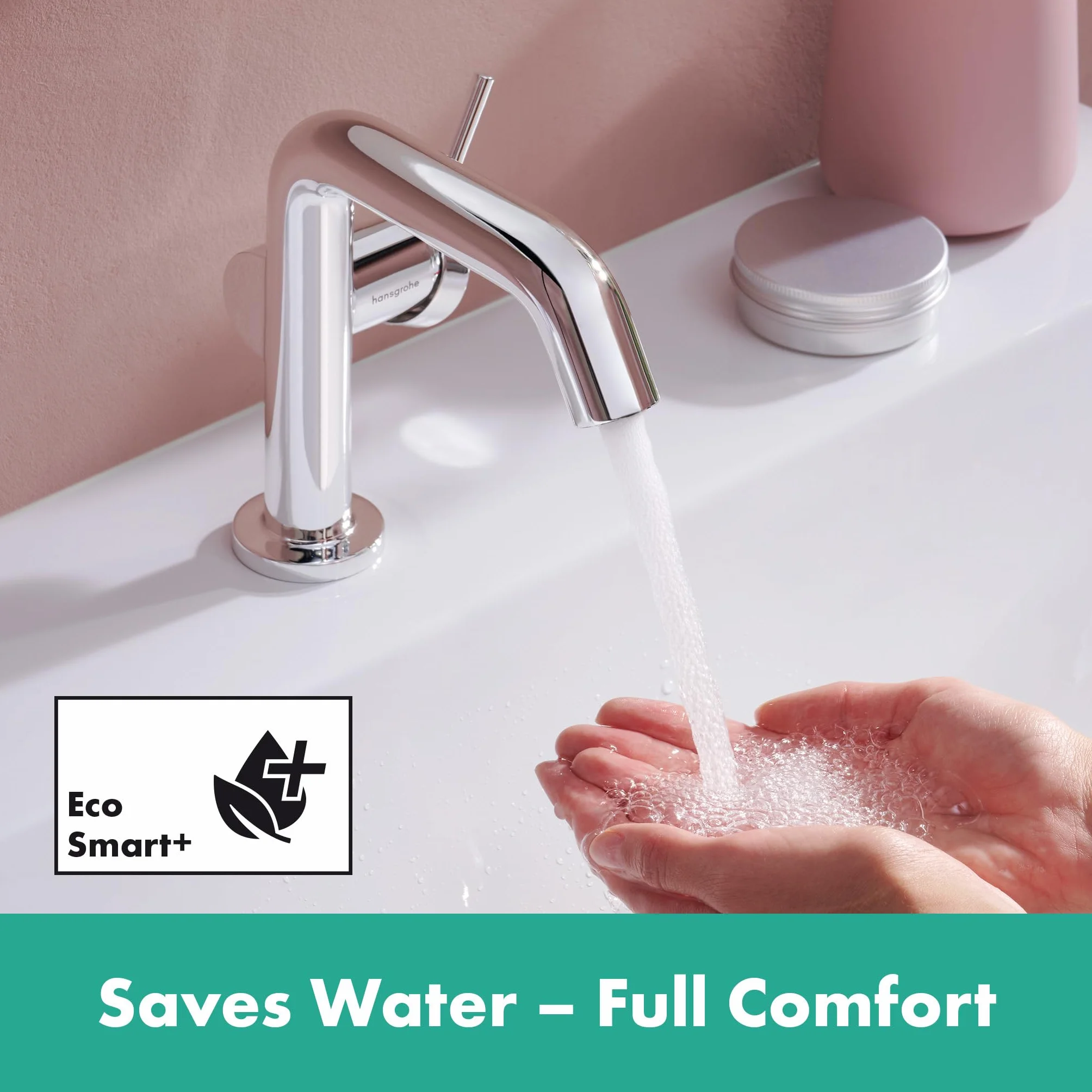 hansgrohe Tecturis S Fine jednouchwytowa bateria umywalkowa chrom 112 mm EcoSmart+ CoolStart