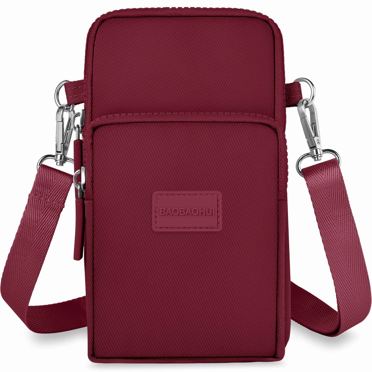 Aucuu Mała damska torba na telefon komórkowy, damska torba na telefon komórkowy z regulowanym paskiem, tkanina Oxford Crossbody Torba do biegania na telefon 7" (z gniazdem słuchawkowym)