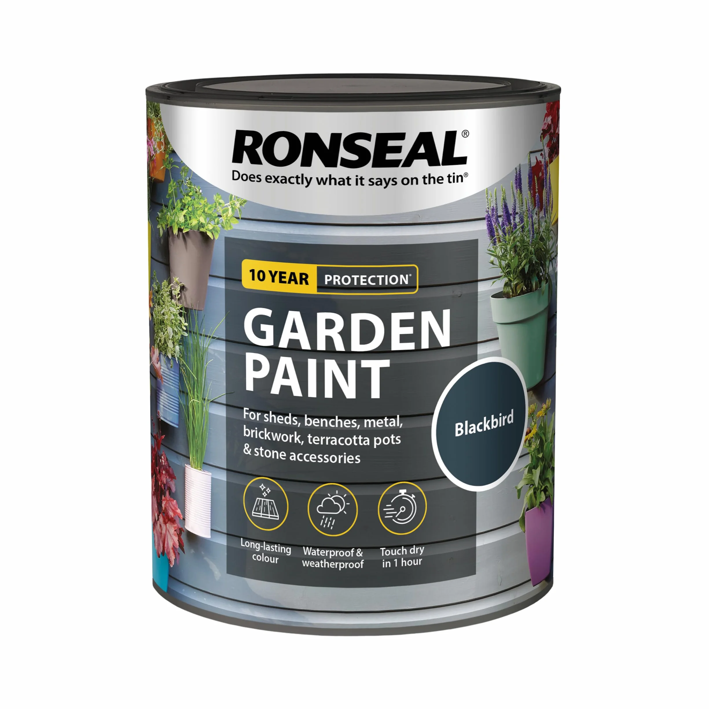 RONSEAL GPBLKB750 farba ogrodowa Black Bird 750 ml