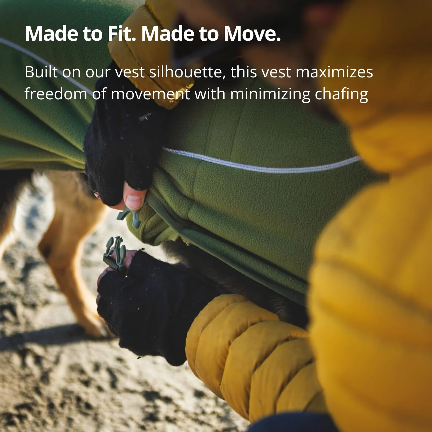 Ruffwear Climate Changer Polar dla psa rozmiar XXS płaszcz kamizelka zimowa kurtka warstwa środkowa oddychający