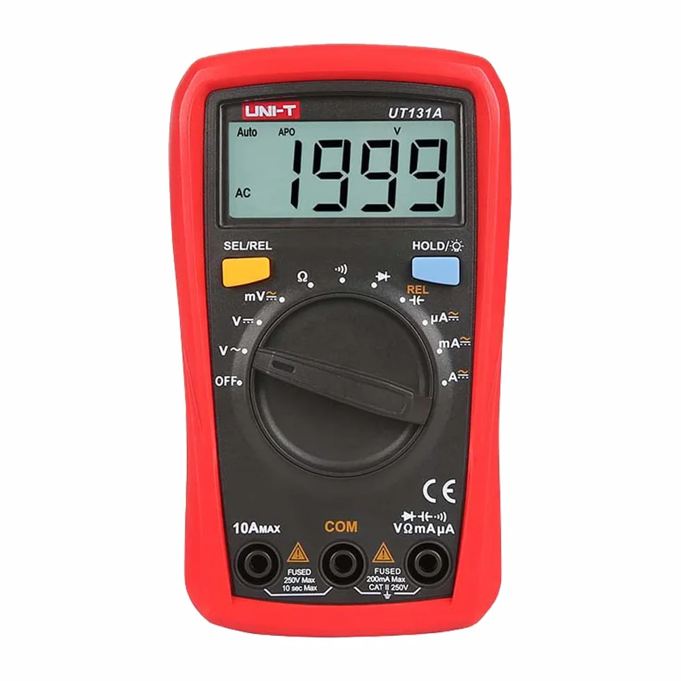 UNI-T UT131A seria UT131 multimetr wielkości dłoni, 200 m-250 VAC, 200µA-10A