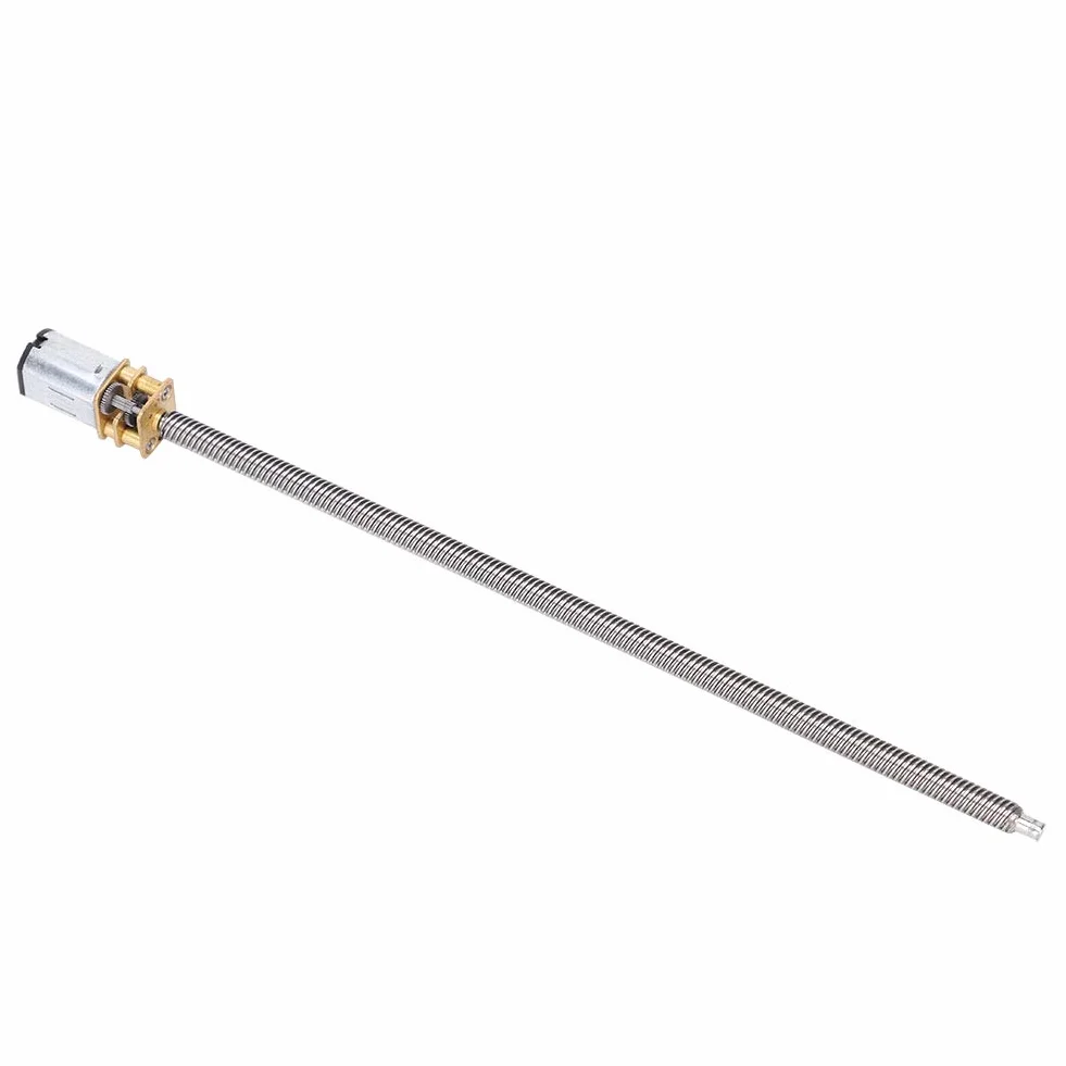 Walfront Skrzynia biegów DC T5 x 160 mm N20 dłuższy wał wyjściowy DC 6 V 60 RPM
