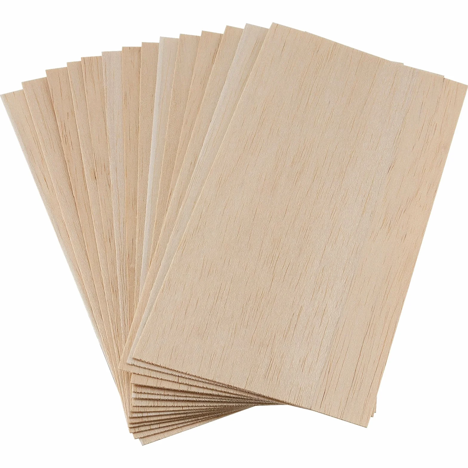 Płyty ze sklejki paulownia 1 mm 200 x 100 mm 16 sztuk do modelarstwa grawerowania