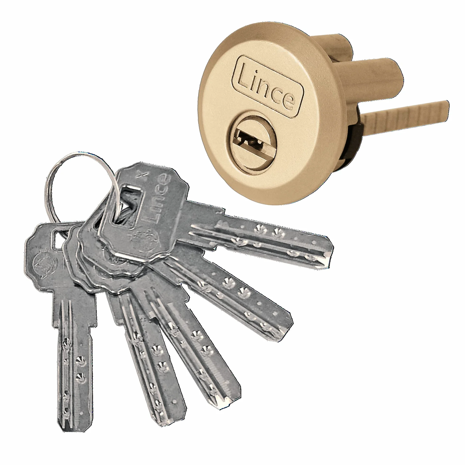 Lince Zamek Supra Key 4930-Hl mosiężna powłoka
