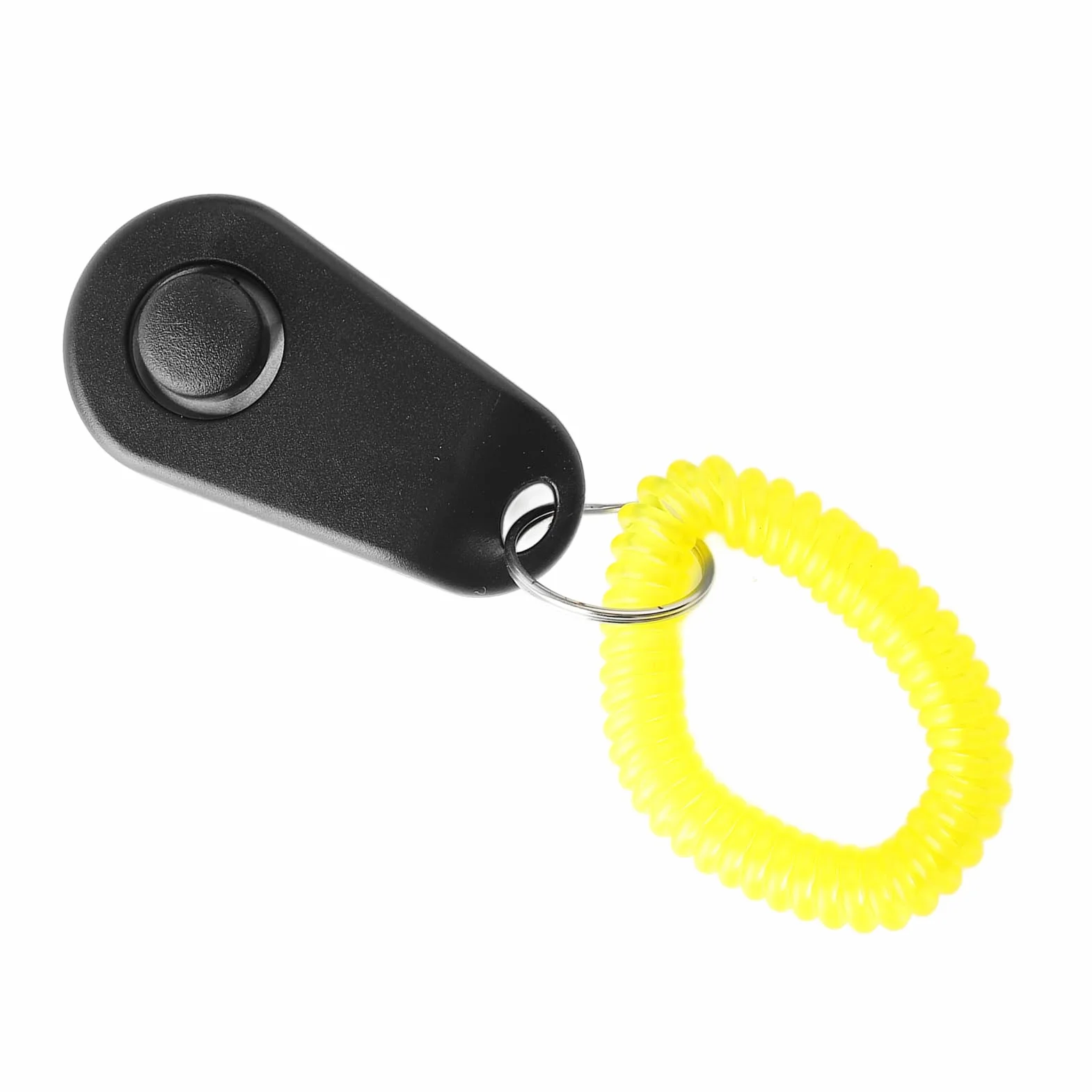 Clicker do Szkolenia Psów Interaktywny Piskliwy Wygodny Uniwersalny pierścień do Szkolenia Psów dla Psów Koty Biały Clicker do Szkolenia Psów (BLACK)