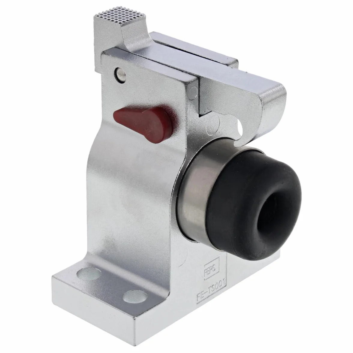 Trim FE-TS001 stoper do drzwi z litego aluminium uchwyt drzwiowy srebrny z hakiem zbierającym wraz z materiałem mocującym