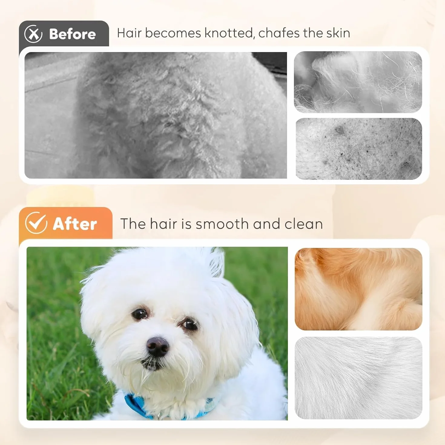 Bubble Brush for Dogs & Cats with Shampoo Dispenser | Soft Silicone Pet Shampoo Scrubber | Pet Bath Brush, Dog Paw Washer, Grooming Massage for Short & Long Hair (2 Pcs)